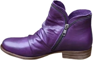 AMDBEL Fall Boots for Women 2023, Ankel Boots for Women Wedge Ankle Boots Braided Strap Western Heeled Booties Dress Shoes