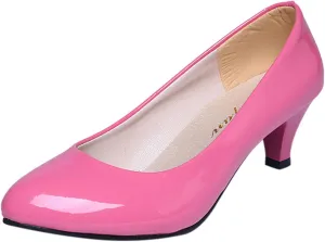 AMDBEL Summer Pumps for Women 2024, Black Pumps for Women Comfortable Low Heel, Women's Chunky Pointed Toe Low Block Heels Work Pumps Comfortable Round Toe Dress Wedding Shoes
