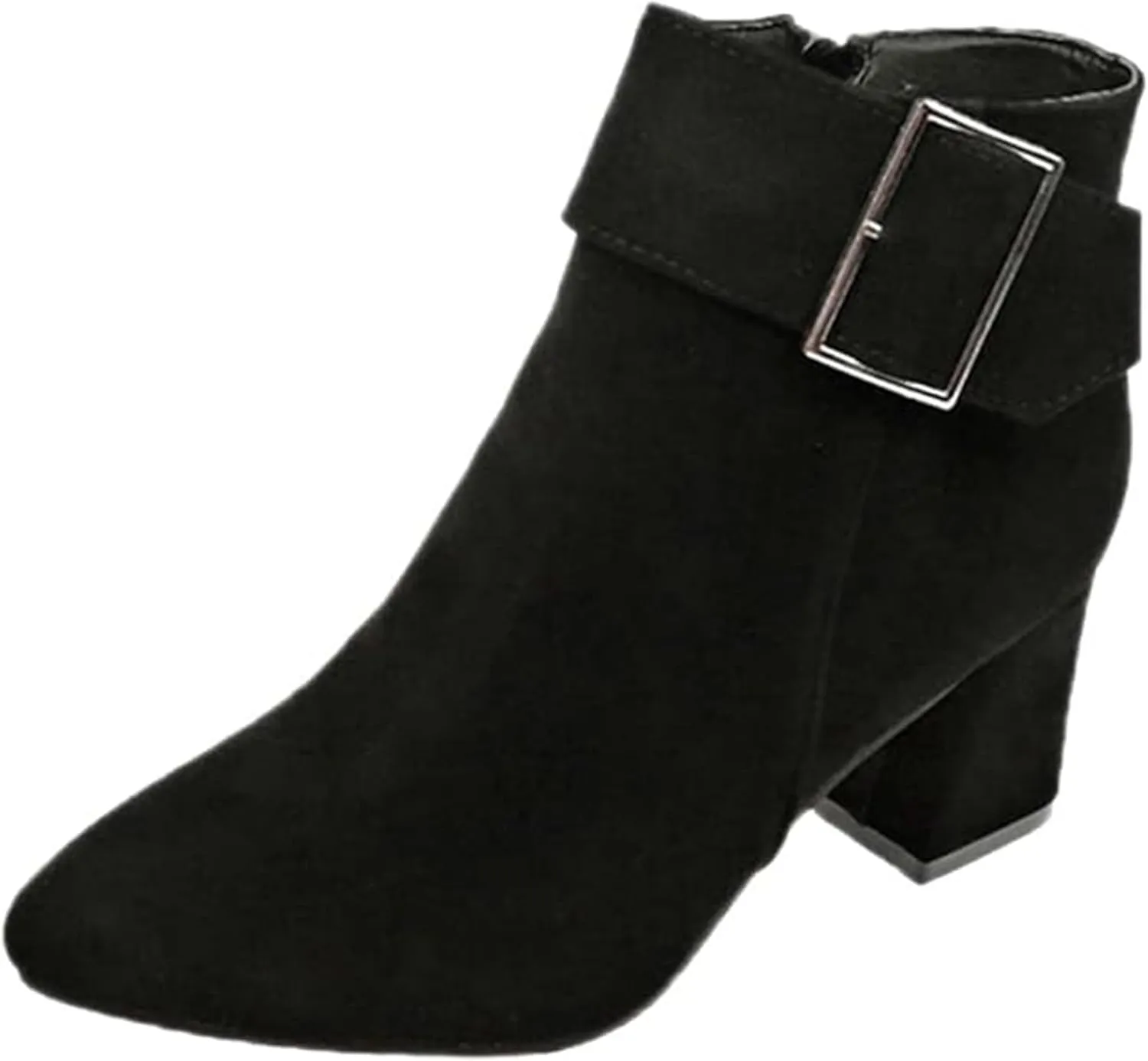 Ankle Boots for Women Fall Winter Wedge Boots Chelsea Booties Side Zipper Pointed Toe Vintage Blocked Mid Heel Bow