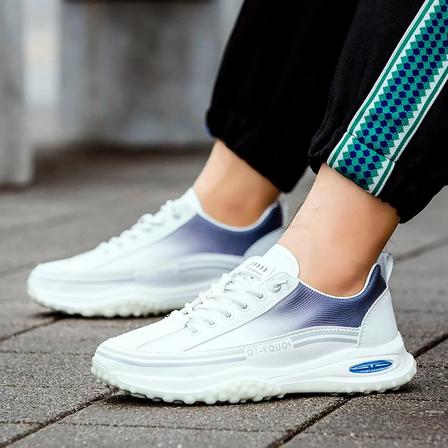 Athletic Fashion Sneakers for Men Lightweight Breathable Slip on Running Shoe Athletic Fashion Sneakers for Men