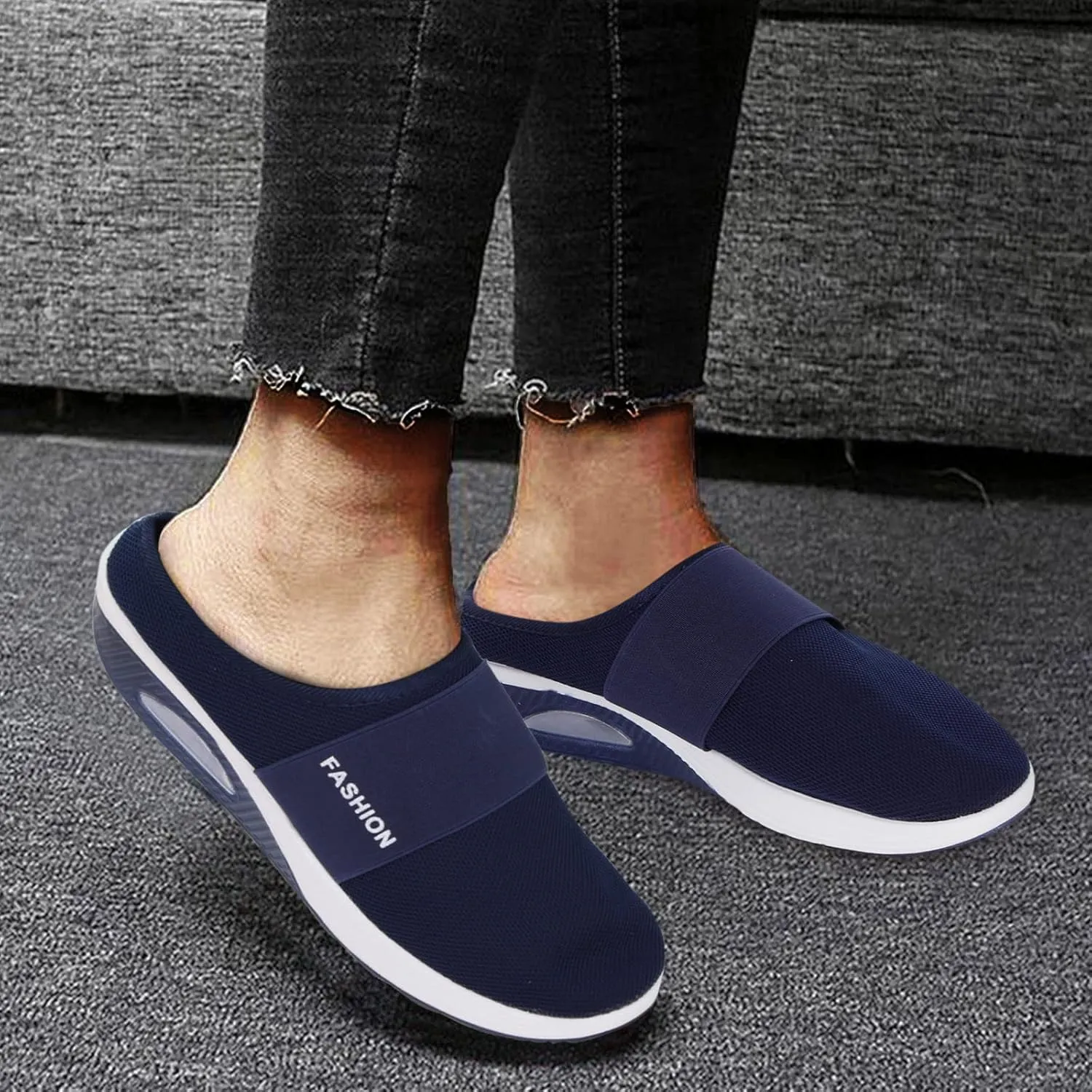 Black Workout Sneakers for Women Walking Shoes Women Wide Width Size 11 Womens Shoes Casual Slip Ons Wide Width Women's Sneakers with Arch Support Wide 7.5 Wide Womens Sneakers Black