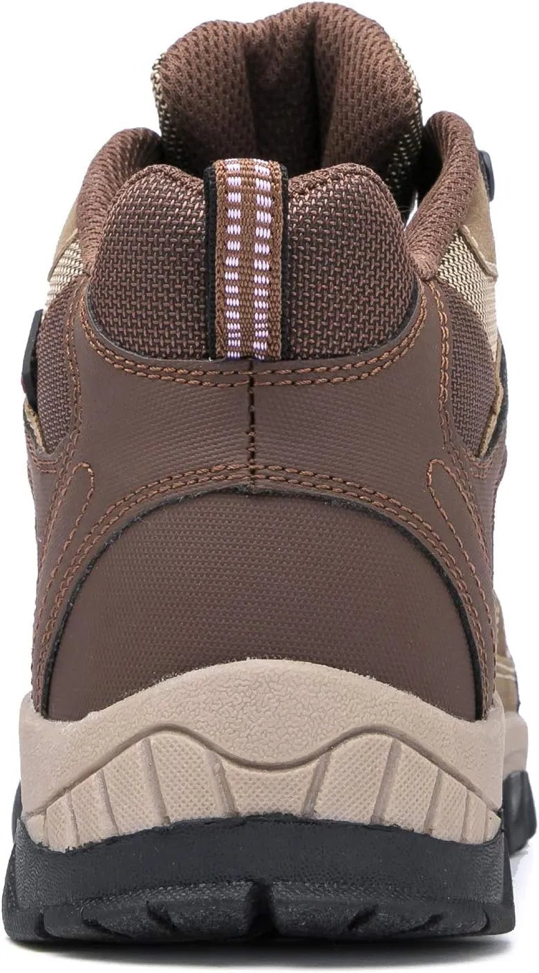 Brown Oak Womens Waterproof Outdoor Casual Trekking Camping Backpacking Shoes Work Hiking Boots