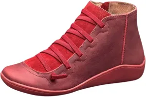 Cathalem Ankle Boots for Women 2024 New V Neck Ankle Cowgirl Boots Arch Support Pointed Toe Short Womens Cowboy Boots