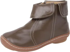 Cathalem Ankle Boots for Women No Heel,2024 New Arch Support Booties Zip-up Vintage Leather Damping Shoes Flat Heel Booties