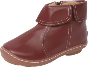 Cathalem Ankle Boots for Women No Heel,2024 New Arch Support Booties Zip-up Vintage Leather Damping Shoes Flat Heel Booties