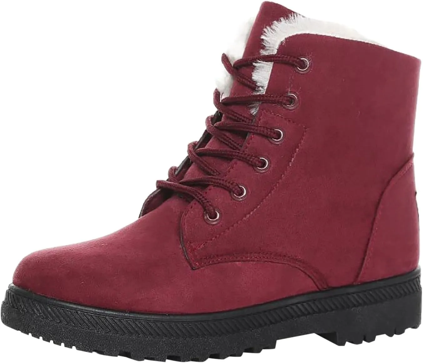 Cathalem Snow Boots for Women Lining Classic Water Resistant Anti-Slip Warm Winter Booties Slip On Short Ankle Boots