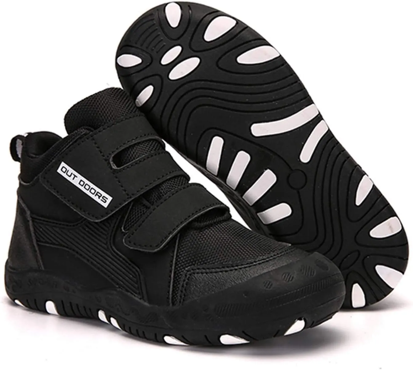 CERYTHRINA Kids Hiking Ankle Shoes Water Resistant Anti Collision Boots Athletic Outdoor Sneakers