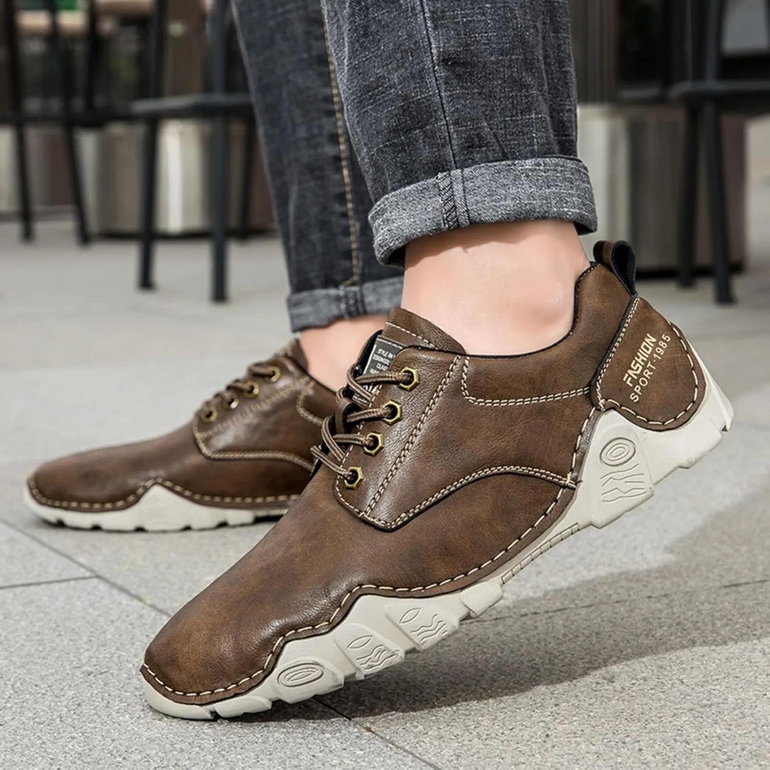 Driving Shoes for Men Beck Mens Casual Slip Ons Mens Fashion Comfort Chukka Dress Walking