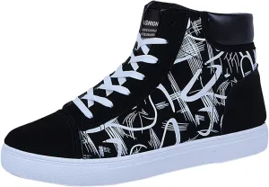 Fashion Platform Sneakers for Women 2023 Comfy Slip On Shoes for Women Black Sneakers for Women Fashion High Top Sneakers for Women Ankle Support Zapatos Comodos De Mujer Suaves