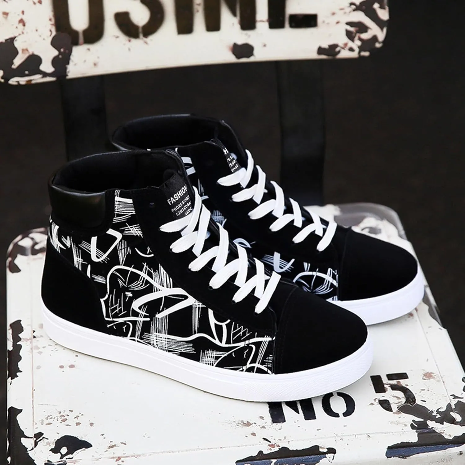 Fashion Platform Sneakers for Women 2023 Comfy Slip On Shoes for Women Black Sneakers for Women Fashion High Top Sneakers for Women Ankle Support Zapatos Comodos De Mujer Suaves