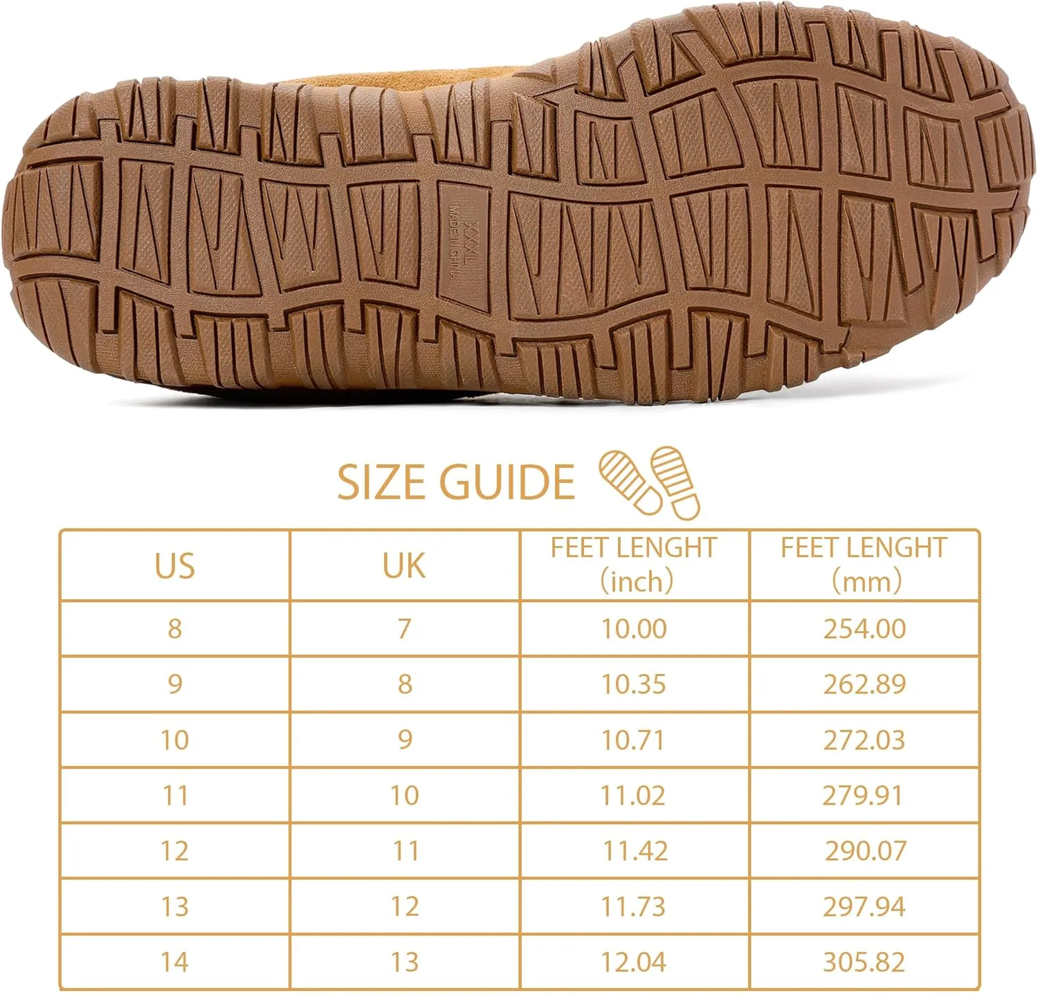 Festooning Men's Comfortable Bedroom Moccasin Slippers - Indoor/Outdoor
