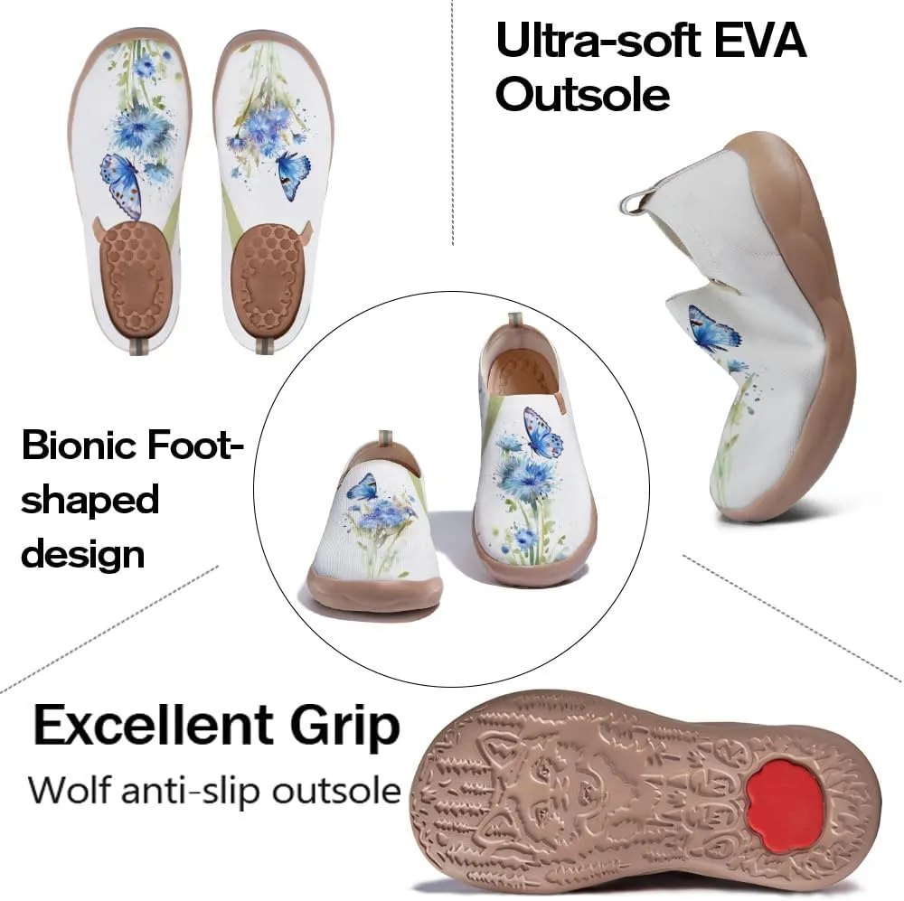 Flats Shoes for Men Art Painted Slip Ons Loafers Lightweight Walking Travel Sneakers