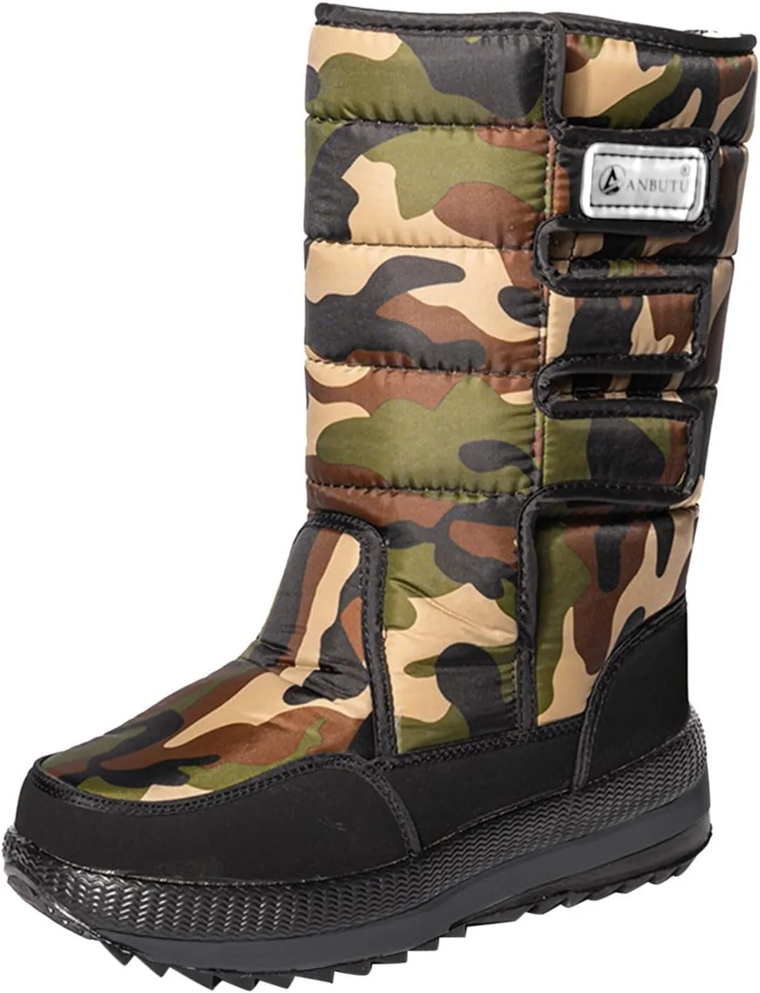 Insulated Snow Shoes for Men Non-Slip Womens Winter Plush Lined Knee High Boots Women