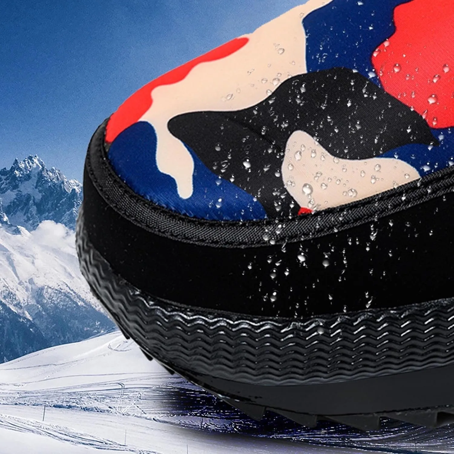 Insulated Snow Shoes for Men Non-Slip Womens Winter Plush Lined Knee High Boots Women