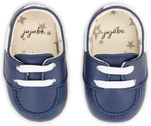 JuJuBe Boat Shoes for Babies & Infants - Machine Washable Vegan Leather Nautical Slip-Ons