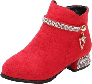 Kids Ankle Boots Kids Little Big Girls Boots Lace-Up/Zipper Outdoor Ankle Shoes Ankle Boots Toddler Winter boots