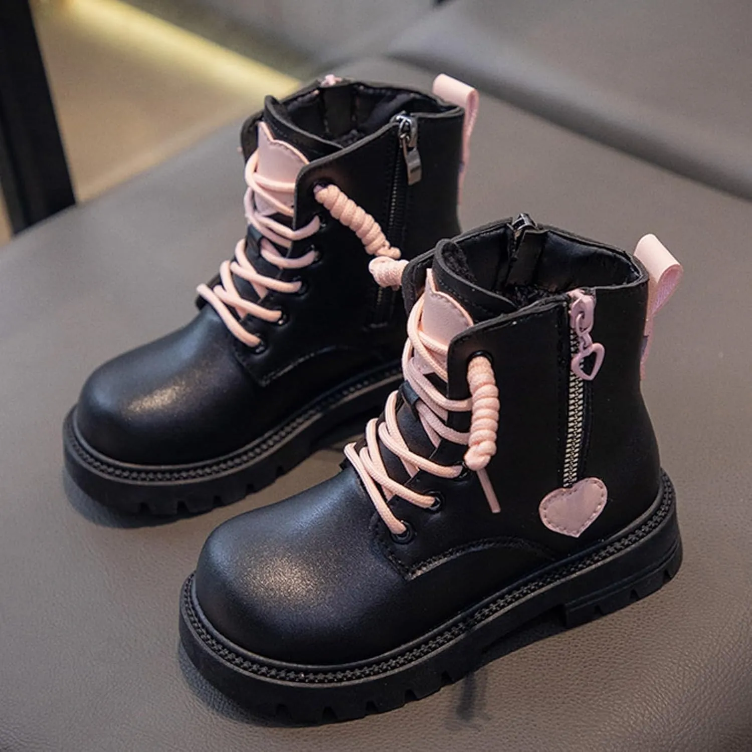 Kids Winter Snow Boots Warm Cozy Anti-Slip Mid Calf Winter Shoes Snow Boots Kids Warm Anti-Slip Outdoor Winter Shoes