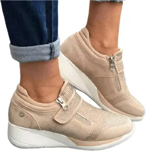 Ladmiple Shoes For Women Sneakers Slip Ons Fashion Dressy Casual Summer Comfortable Non Slip Walking Platform Gym Shoes