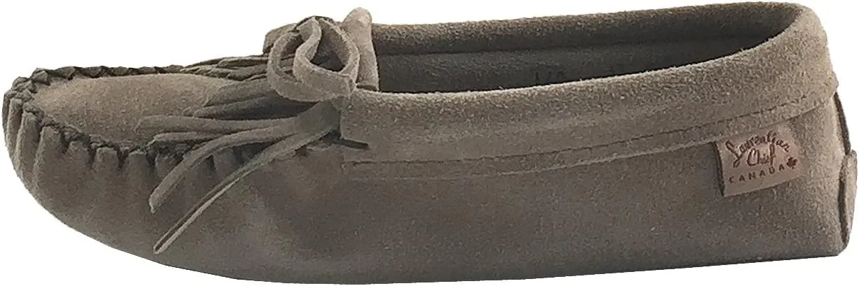 Laurentian Chief Women's Fringed Suede Moccasins