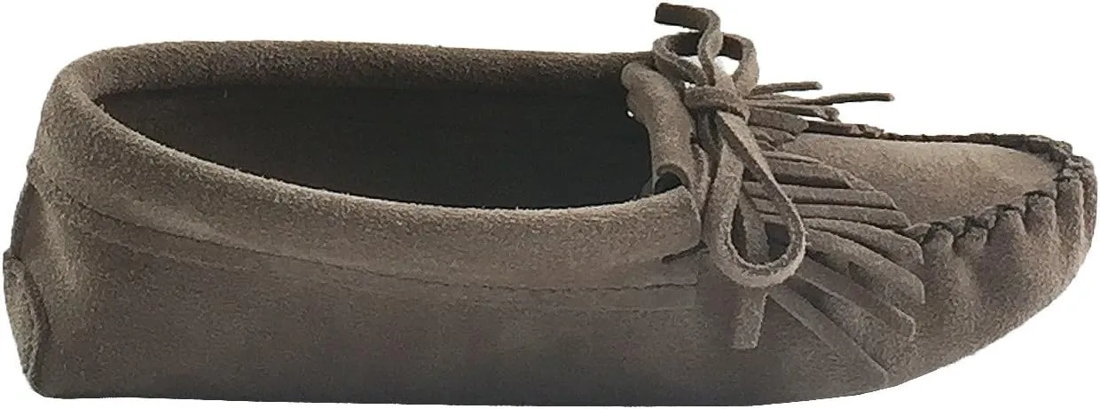 Laurentian Chief Women's Fringed Suede Moccasins
