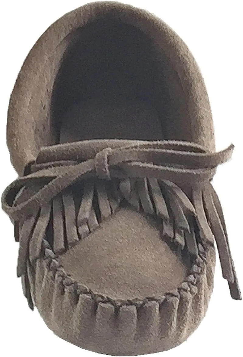 Laurentian Chief Women's Fringed Suede Moccasins