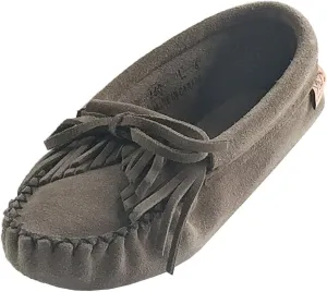 Laurentian Chief Women's Fringed Suede Moccasins