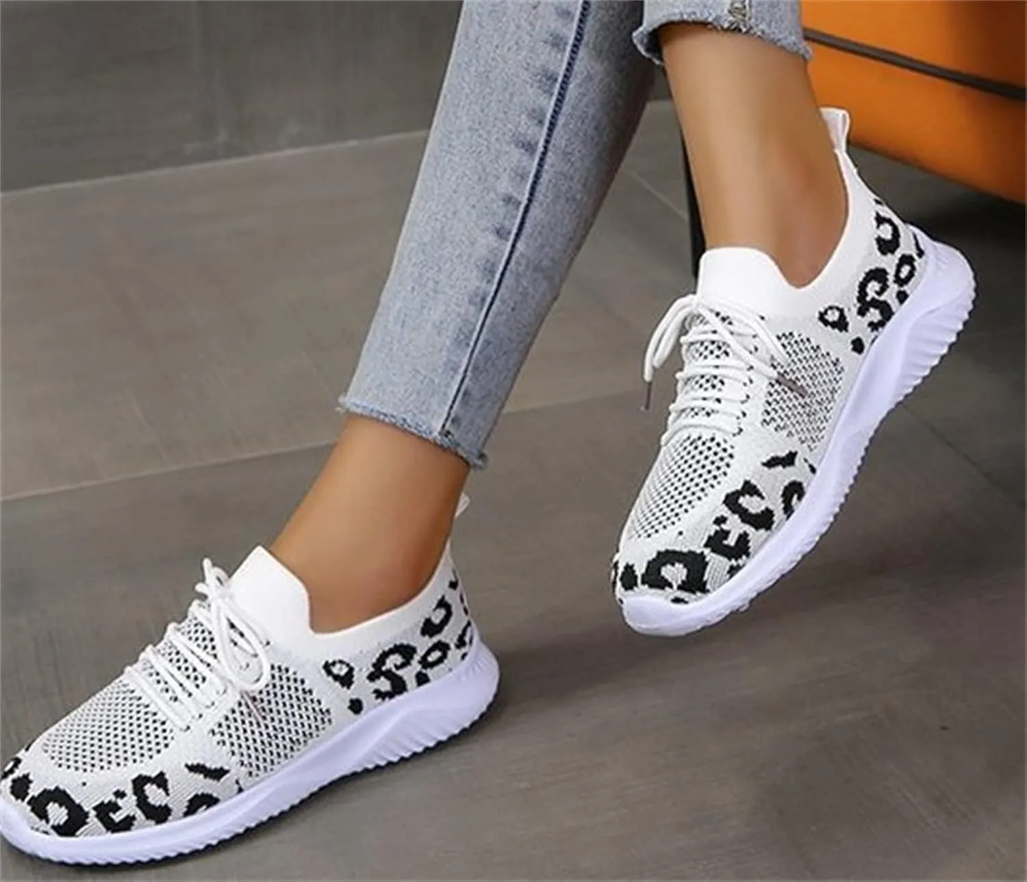 Lausiuoe Sneakers For Women Walking Shoes Comfortable Platform Loafers Fashion Casual Athletic Work Running Sneakers