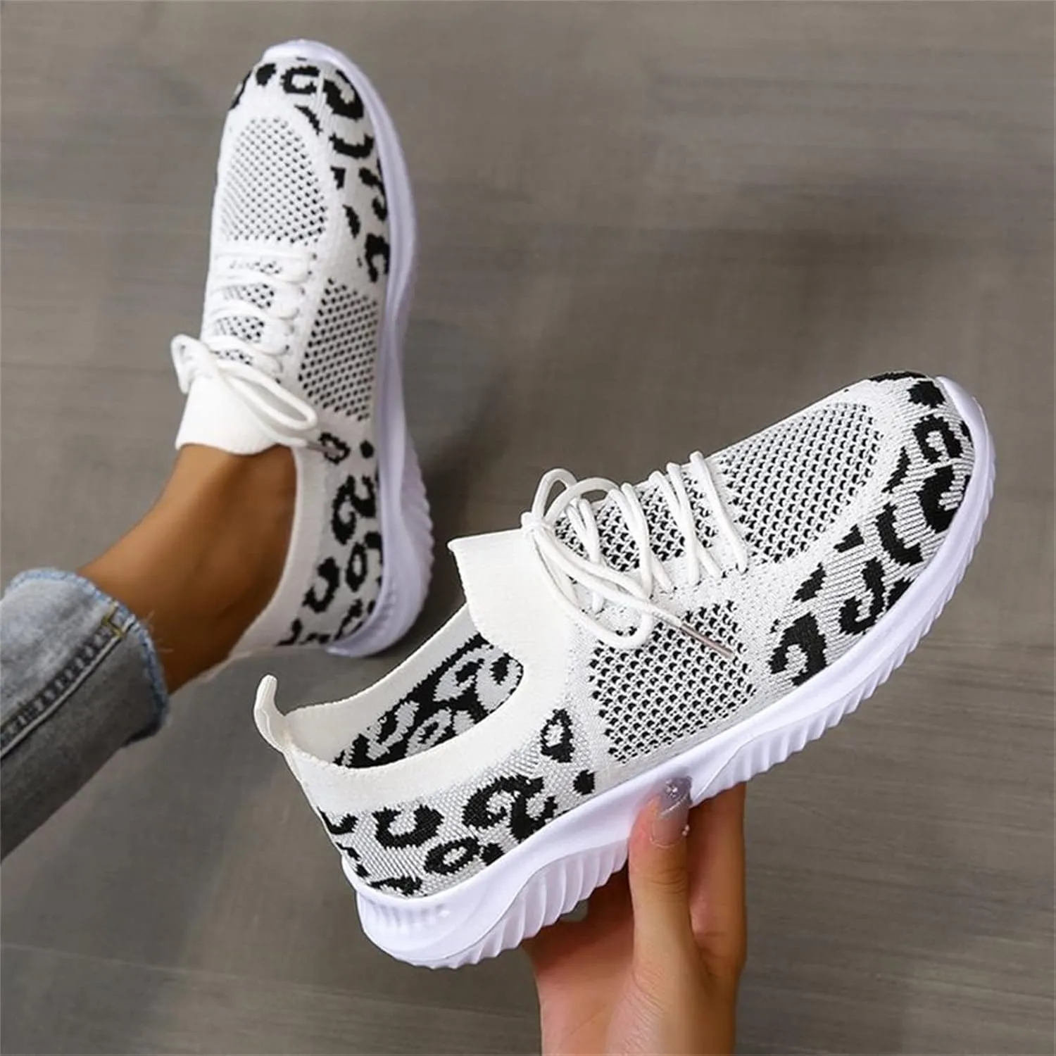 Lausiuoe Sneakers For Women Walking Shoes Comfortable Platform Loafers Fashion Casual Athletic Work Running Sneakers