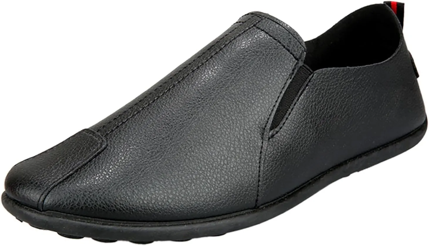 Leisure Men's Four Seasons Non Slip Flat Round Toe Breathable Slip On Lazy Leisure Casual Dress Shoes for Men Size 8 Cushion