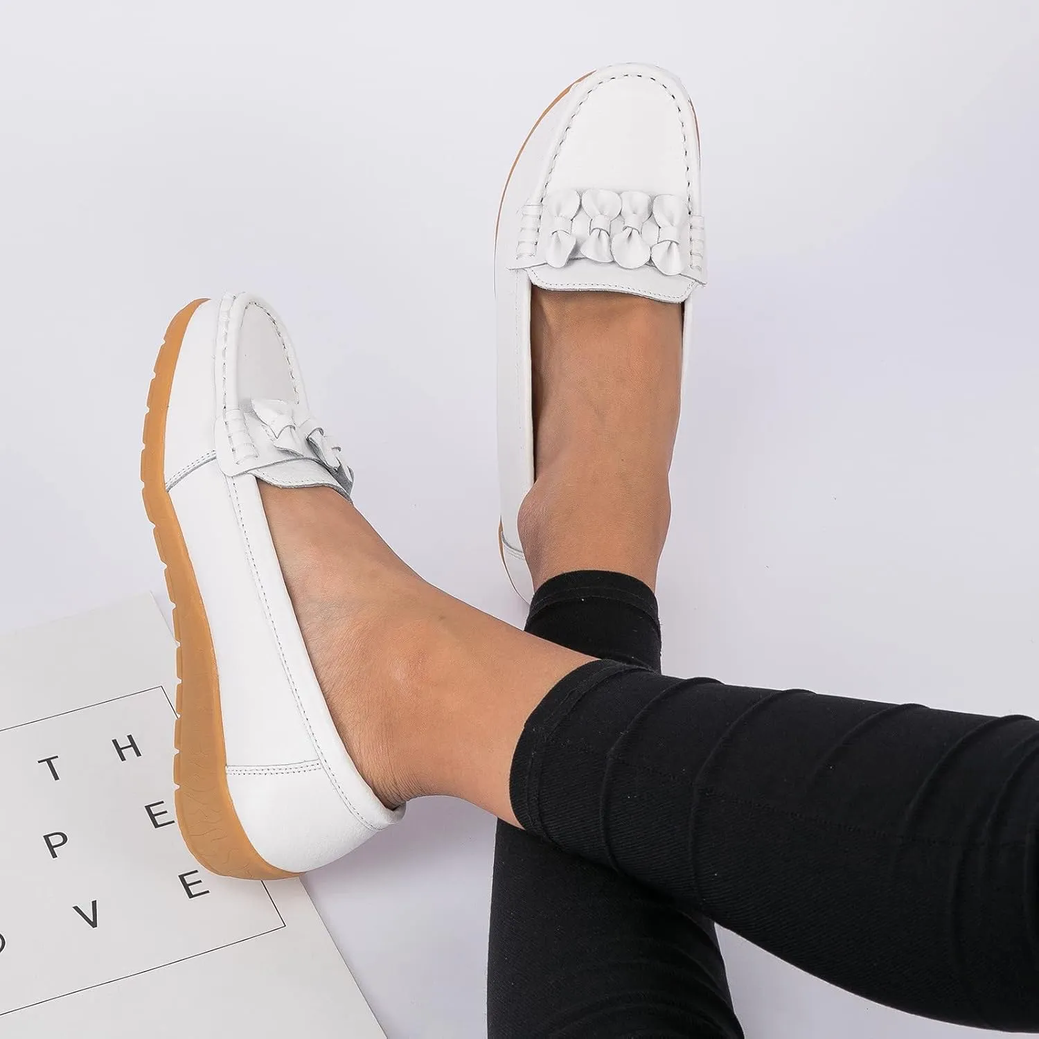 Loafers for Women Comfort Slip On Loafers 2025 Orthopedic Loafers Arch Support Dress Shoes Casual Walking Shoes