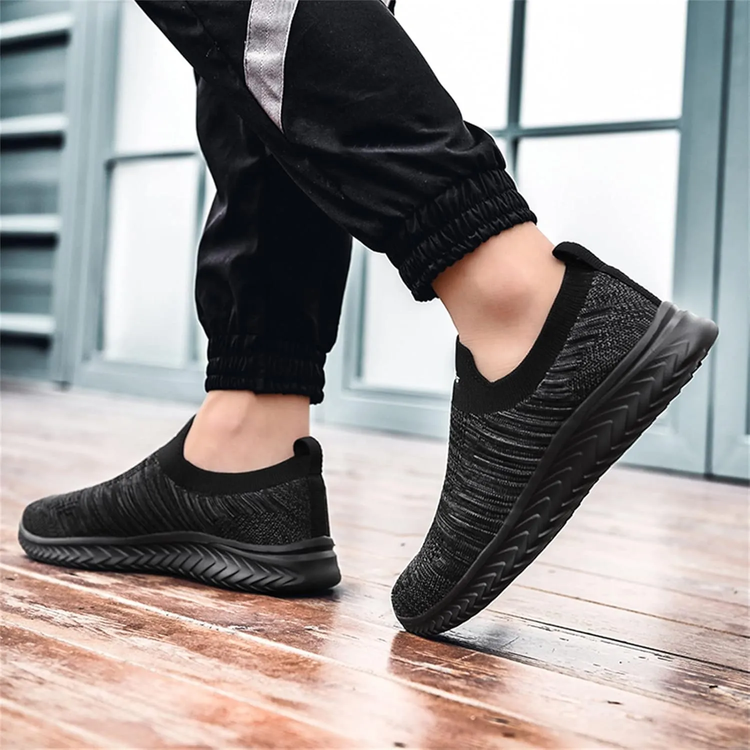 Low-Top Slip Ons Women's Fashion Sneakers Casual Mens Dress Shoes Lightweight Casual Shoes Trendy Chunky Sneakers Black Tennis Shoe Loafers Shoe
