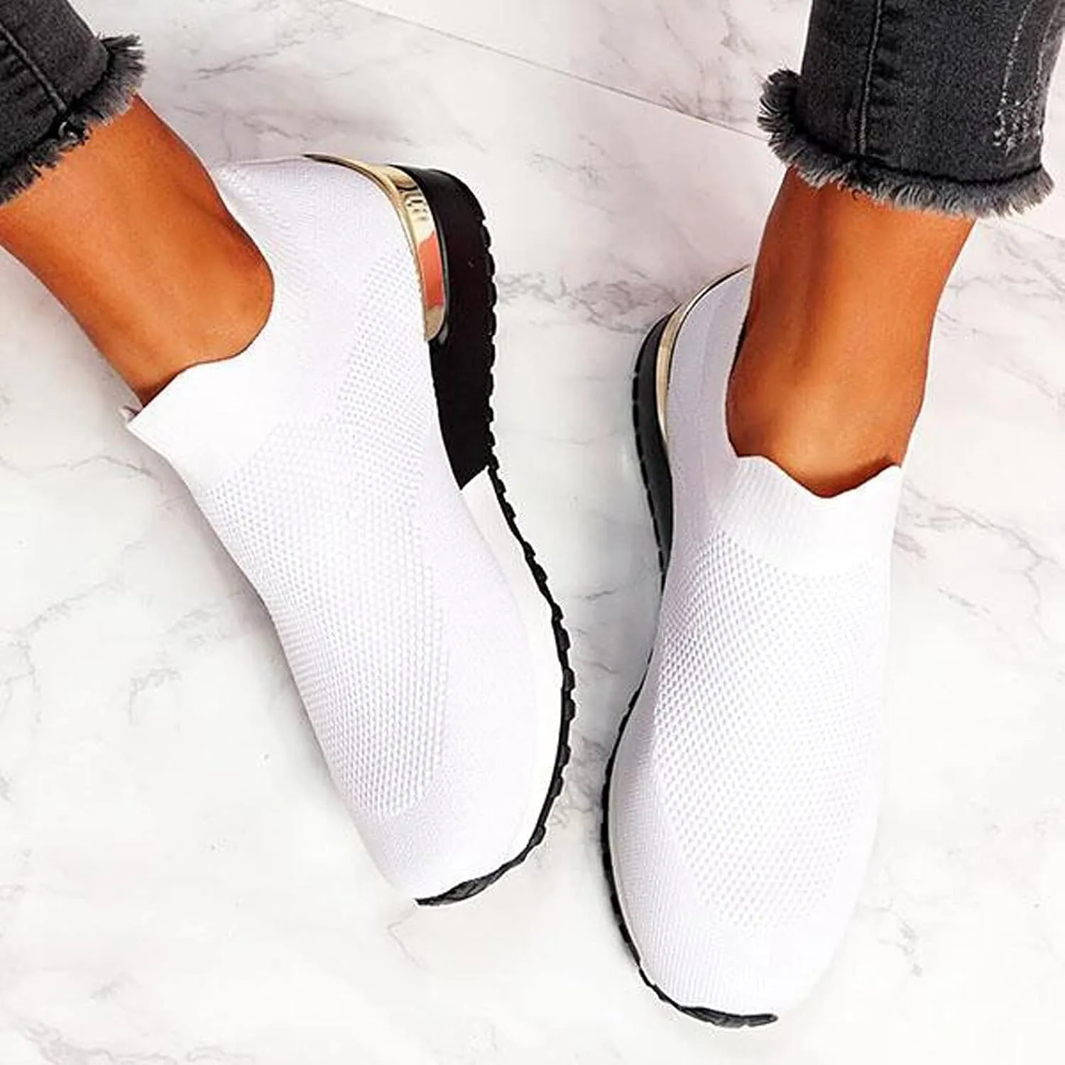 Low-Top Slip Ons Women's Fashion Sneakers Casual Mens Tennis Shoes Food Service Dressy Casual Shoes White Platform Sneakers Brown Tennis Shoe White Loafers