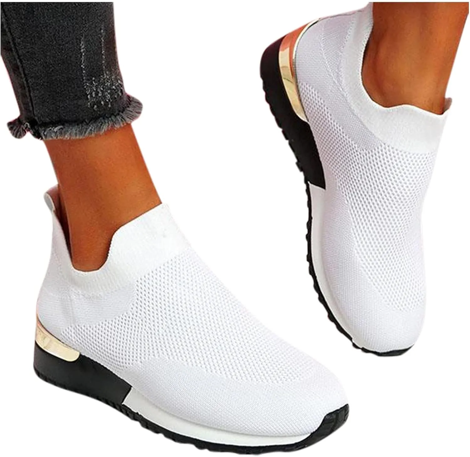 Low-Top Slip Ons Women's Fashion Sneakers Casual Mens Tennis Shoes Food Service Dressy Casual Shoes White Platform Sneakers Brown Tennis Shoe White Loafers