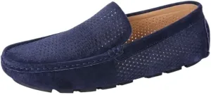 Men Casual Shoes Luxury Mens Loafers Handmade Suede Genuine Leather Men's Shoes Moccasins Slip On Flats Male Luxe Driving Shoes