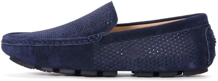 Men Casual Shoes Luxury Mens Loafers Handmade Suede Genuine Leather Men's Shoes Moccasins Slip On Flats Male Luxe Driving Shoes