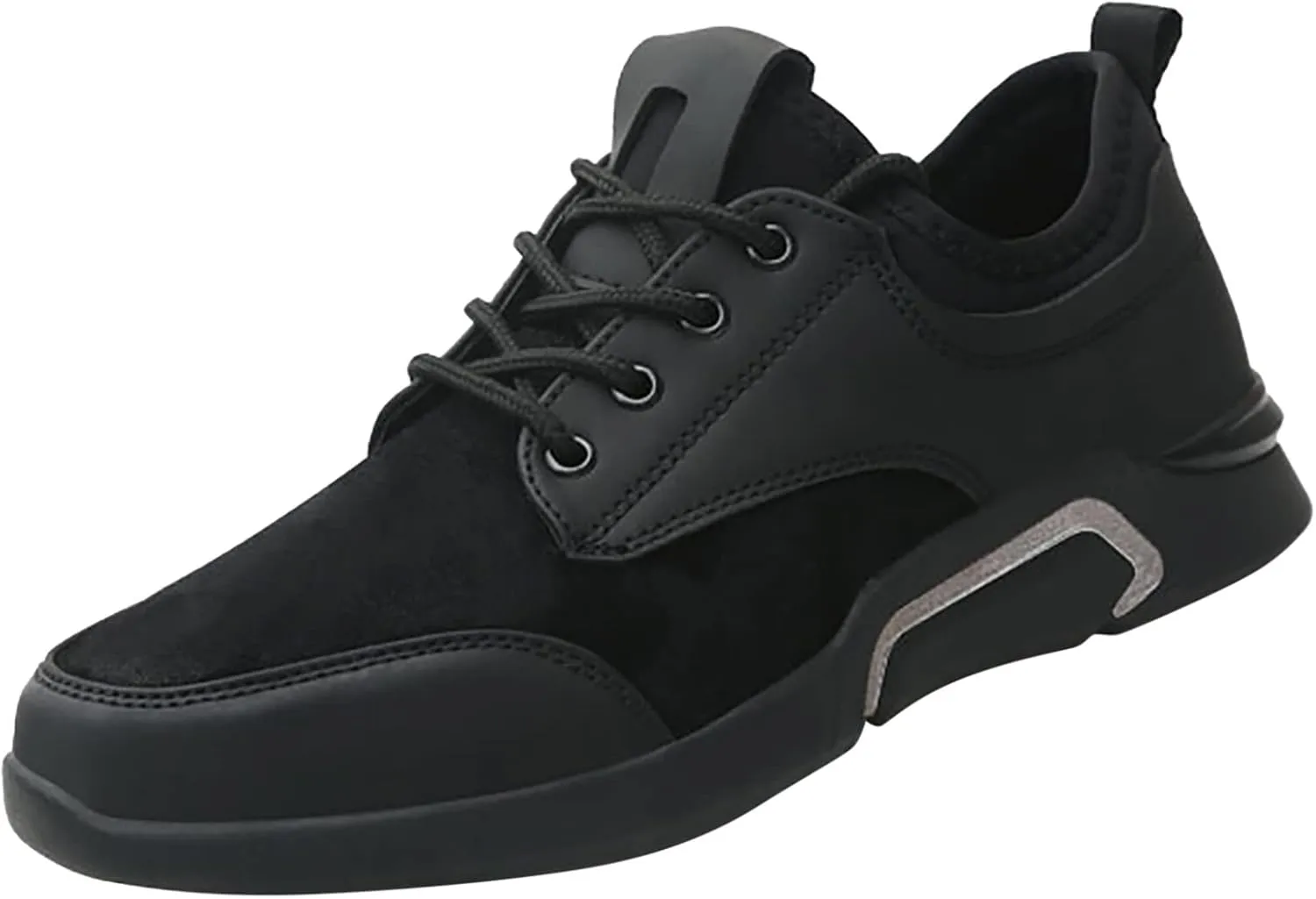 Men Low Top PU Casual Walking Shoes Youth Sports Shoes Running Breathable Travel Mens Business Sneaker