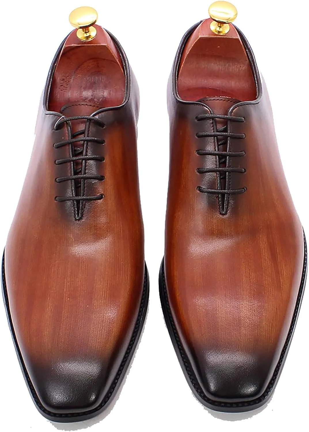 Men Oxfords Formal Dress Shoes for Men Genunie Leather Plain Toe Derby Prom Wedding Business Causal Suit Shoes Comfortable Fashion Tuxedo Lace Up Shoes for Men