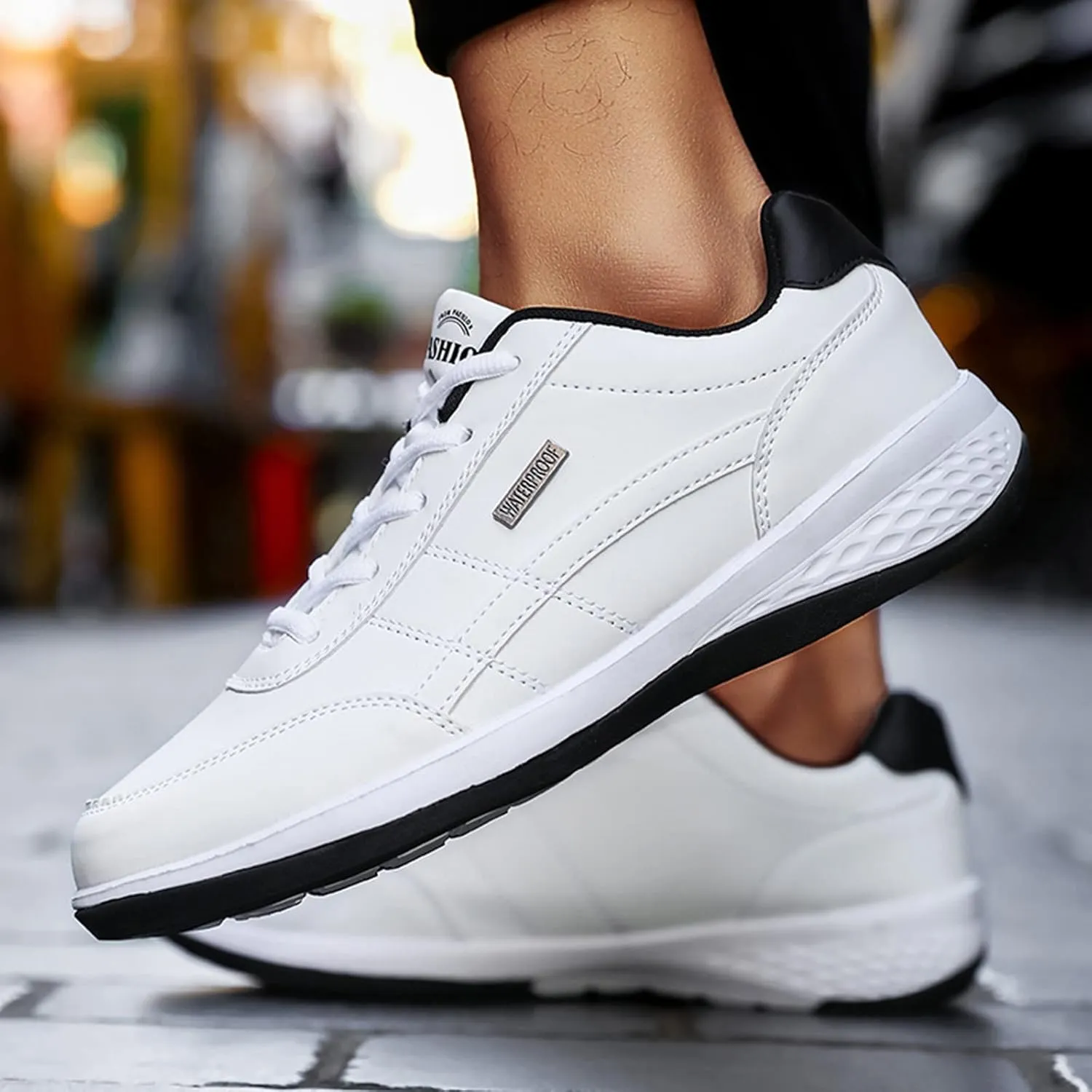 Men's Arch Support Insole Shoes Lightweight Breathable Walking Shoe Gym Tennis Outdoor Non Slip Jogging Sneakers
