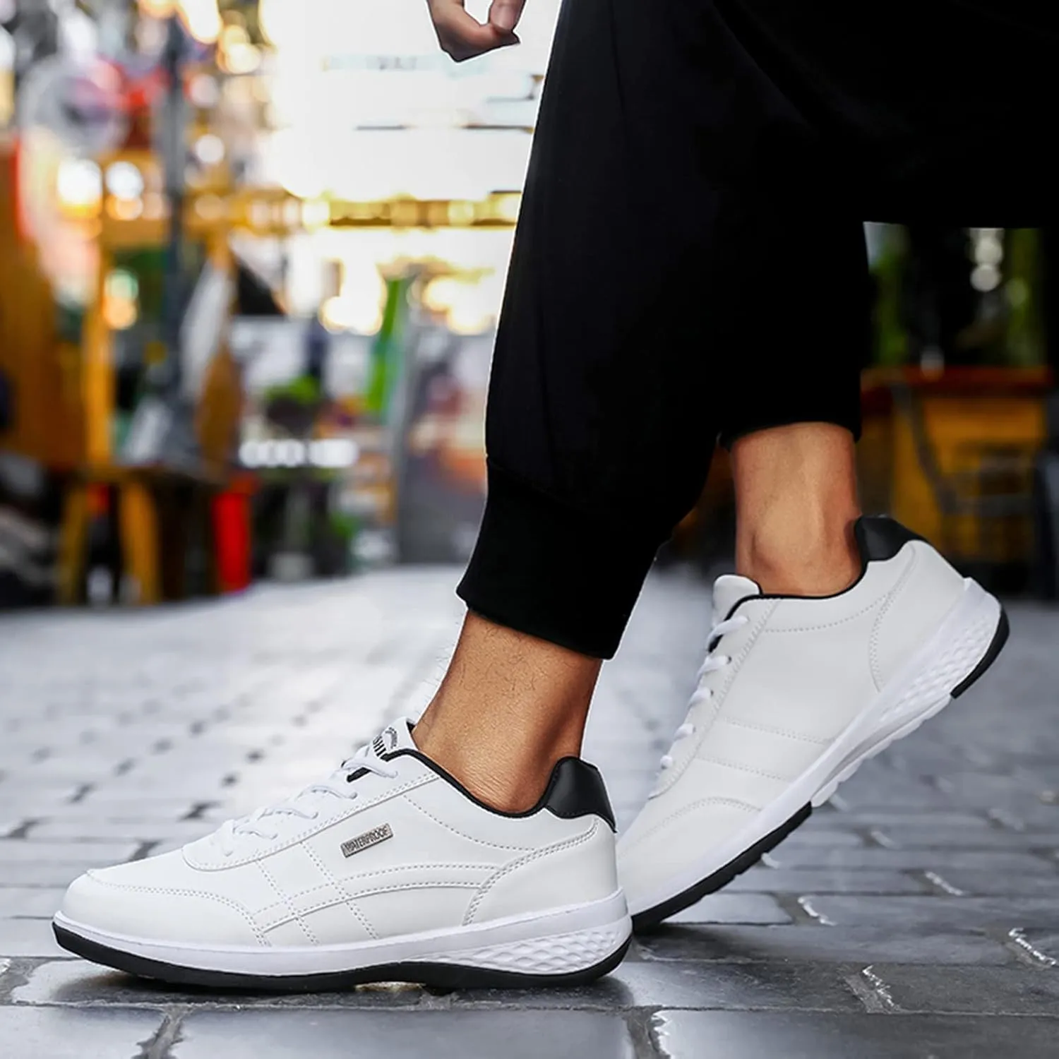 Men's Arch Support Insole Shoes Lightweight Breathable Walking Shoe Gym Tennis Outdoor Non Slip Jogging Sneakers
