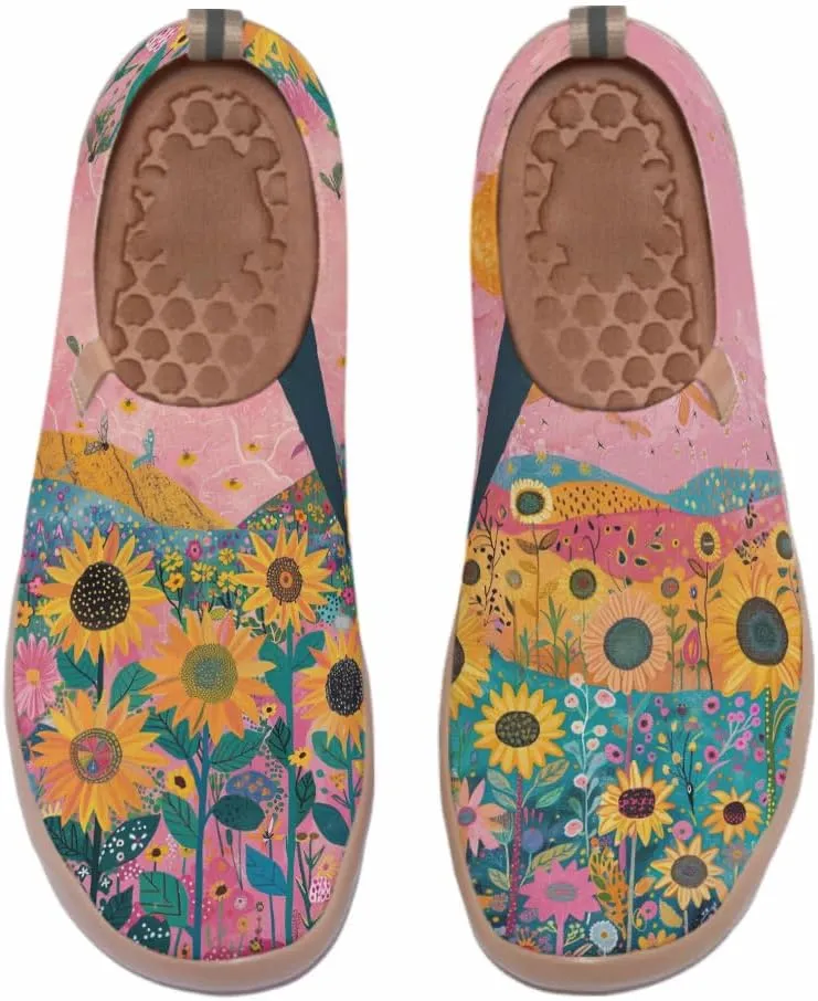 Men's Art Painted Slip Ons Loafers Comfortable Flats Sneakers Travel Casual Walking Shoes