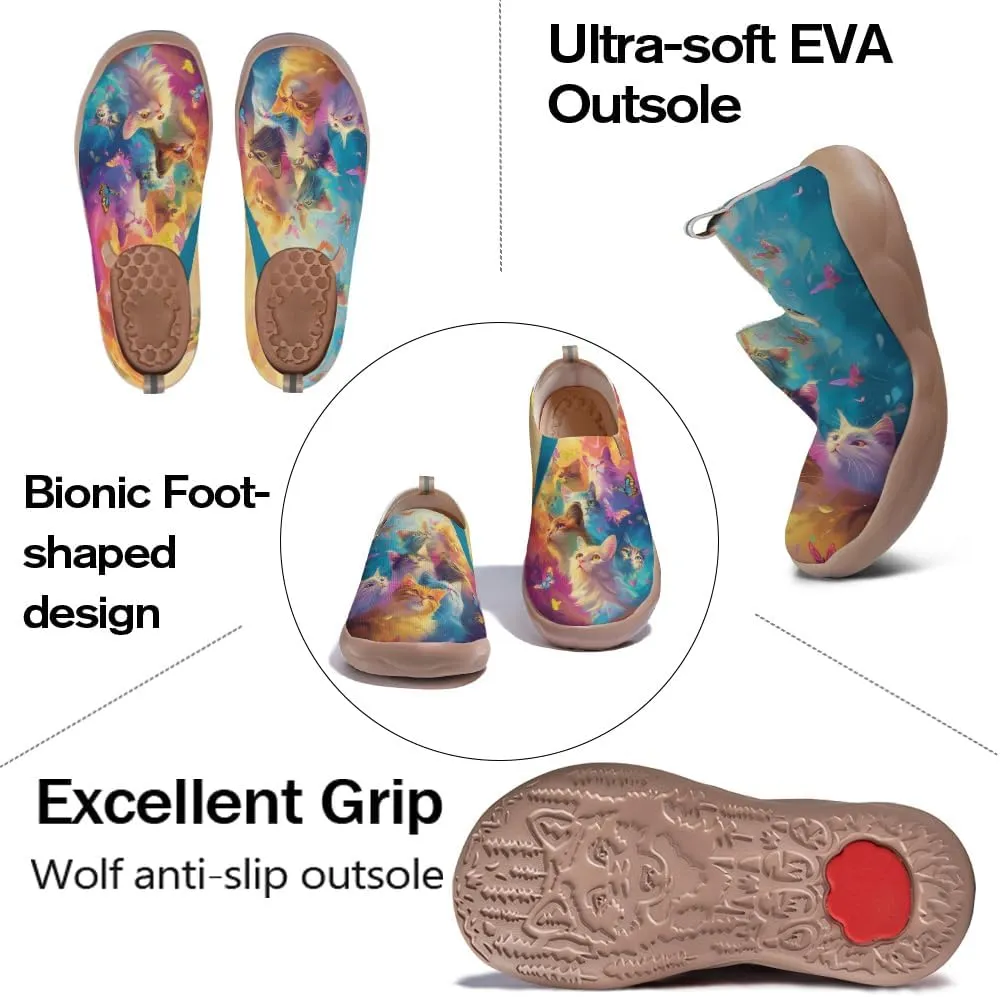 Men's Art Painted Slip Ons Loafers Comfortable Flats Sneakers Travel Casual Walking Shoes