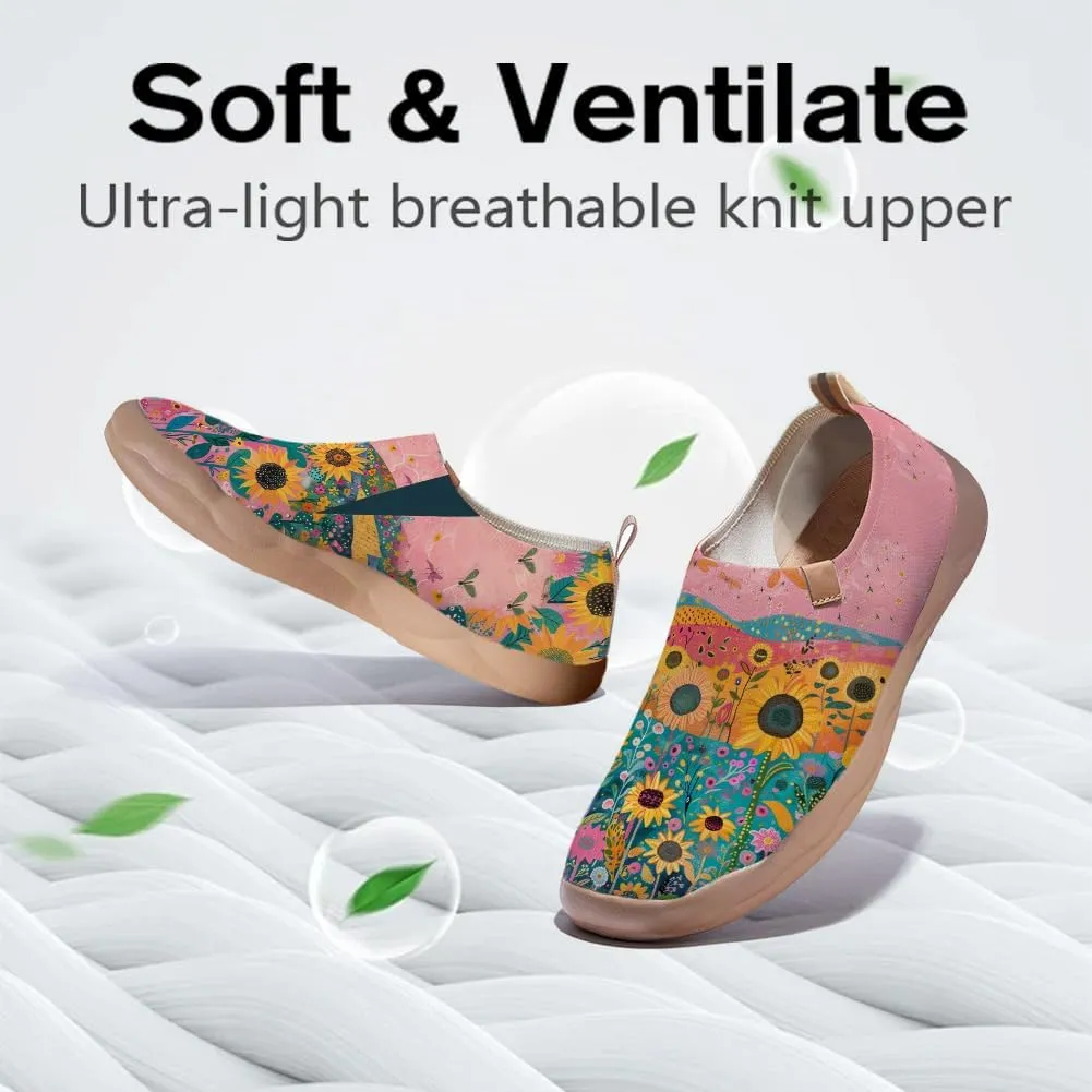 Men's Art Painted Slip Ons Loafers Comfortable Flats Sneakers Travel Casual Walking Shoes