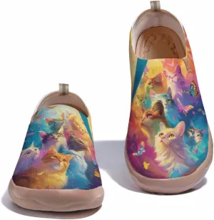 Men's Art Painted Slip Ons Loafers Comfortable Flats Sneakers Travel Casual Walking Shoes