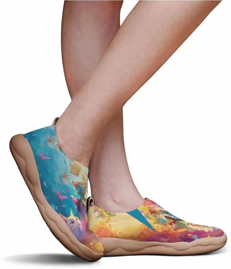Men's Art Painted Slip Ons Loafers Comfortable Flats Sneakers Travel Casual Walking Shoes
