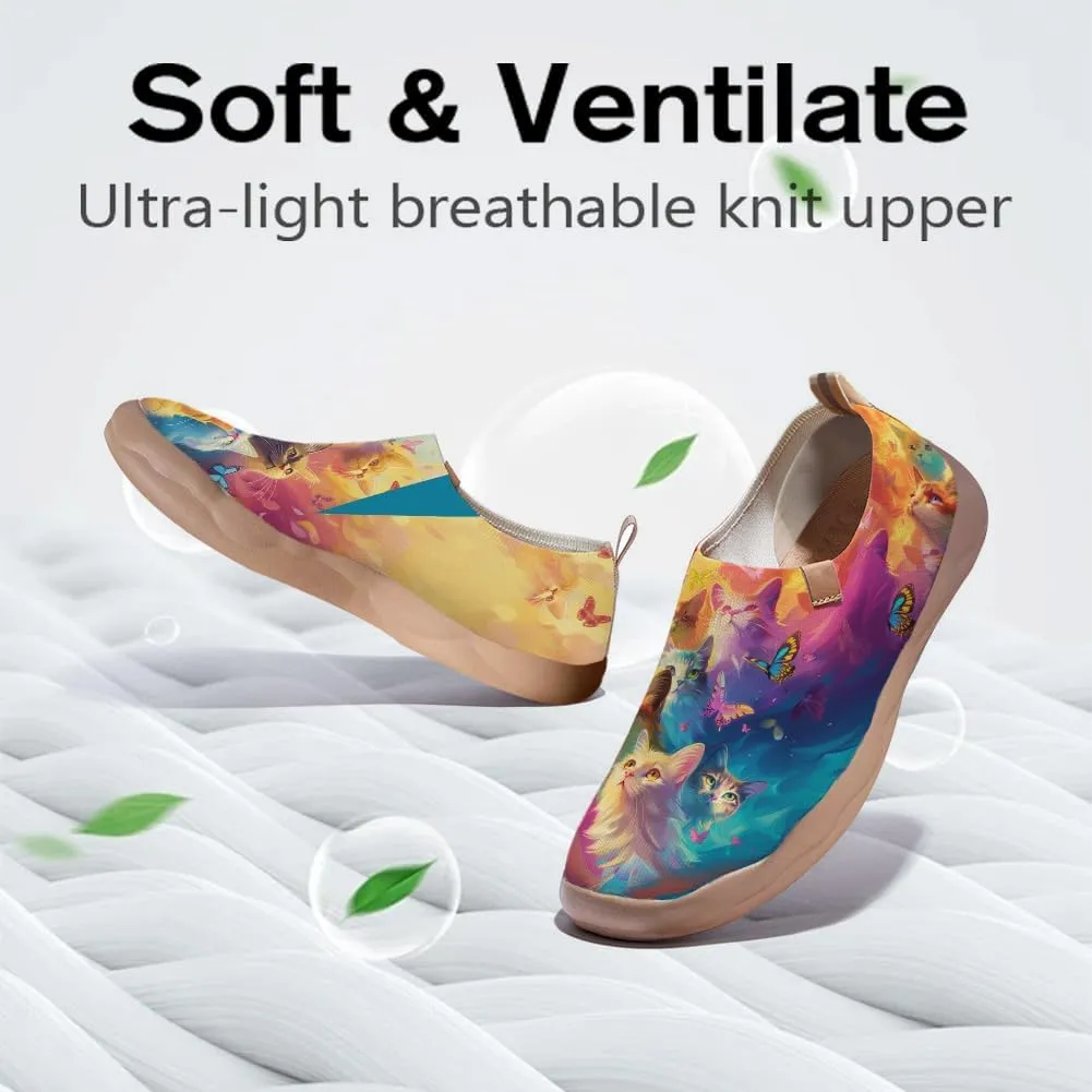 Men's Art Painted Slip Ons Loafers Comfortable Flats Sneakers Travel Casual Walking Shoes