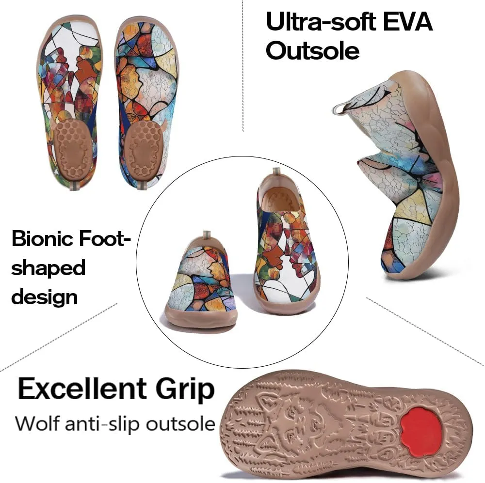 Men's Art Painted Slip Ons Loafers Comfortable Flats Sneakers Travel Casual Walking Shoes