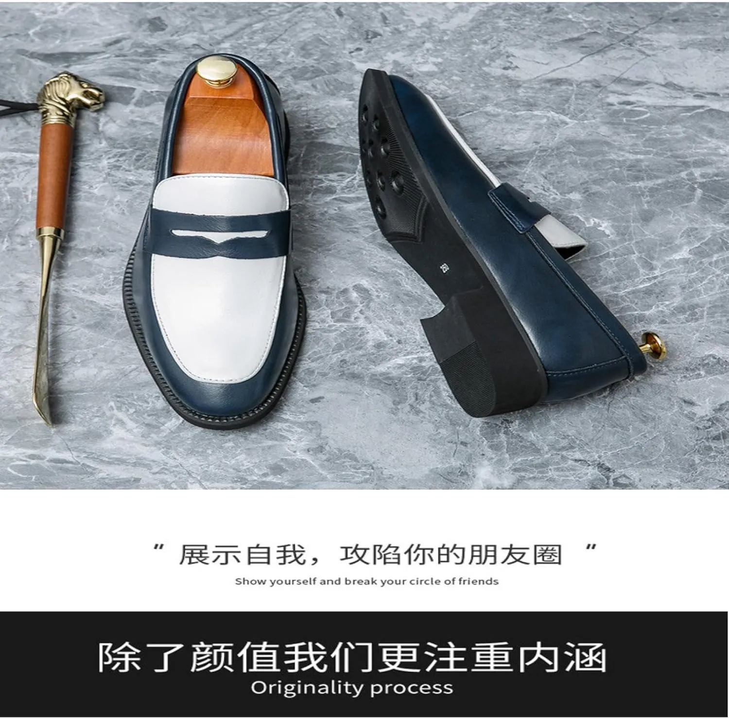 Men's Casual Shoes Dress Shoes for Men Penny Loafers for Men Gentleman