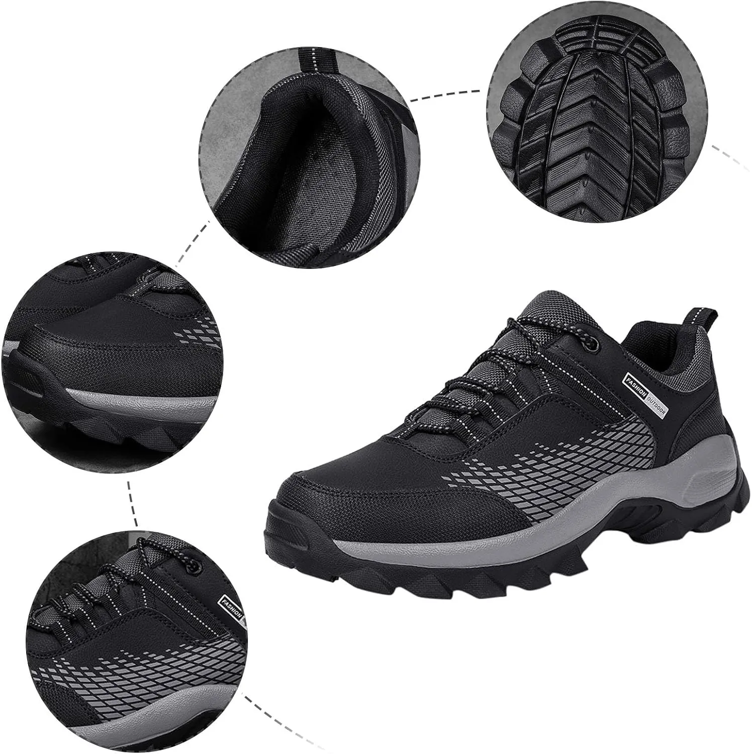 Men's Classic Casual Jogging Sneakers Breathable and Light Outdoor Comfy Walking Shoe Comfortable Stretch Shoes