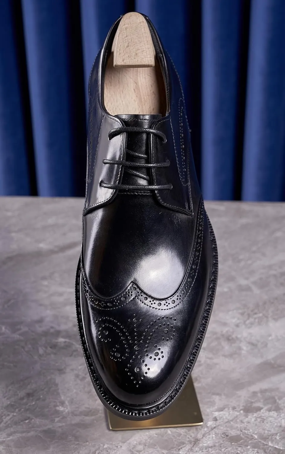 Mens Dress Shoes Leather Oxfords Formal Dress Derby Shoes Fashion Casual Wedding Business Tuxedo Shoes for Men