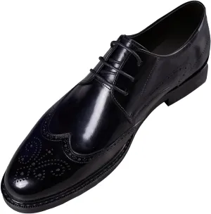 Mens Dress Shoes Leather Oxfords Formal Dress Derby Shoes Fashion Casual Wedding Business Tuxedo Shoes for Men